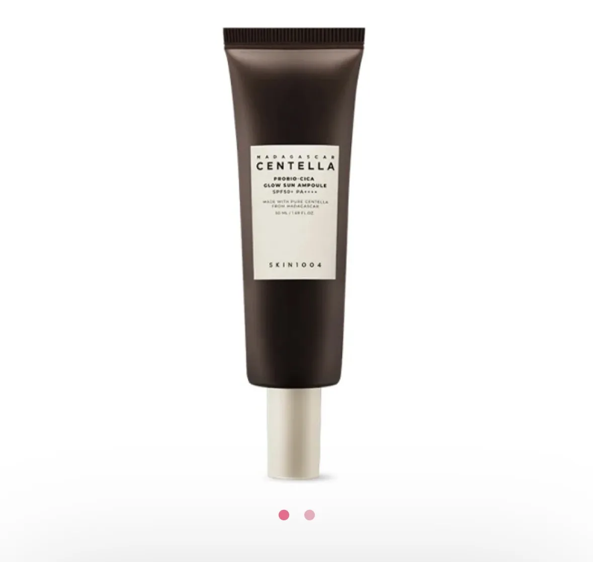 韓國🇰🇷SKIN1004 積雪草益生菌透亮安瓶防曬（黑管Glow Sun Ampoule 50ml