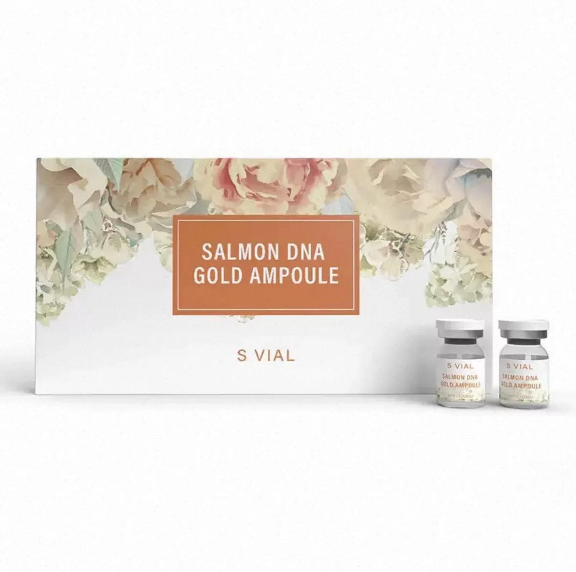 三文鱼黃金安瓶 3mlx12pcs  S VIAL SALMON DNA GOLD AMPOULE   核心双重成分：三文鱼PDRN（三文鱼DNA）+ 24K黃金微粒子。