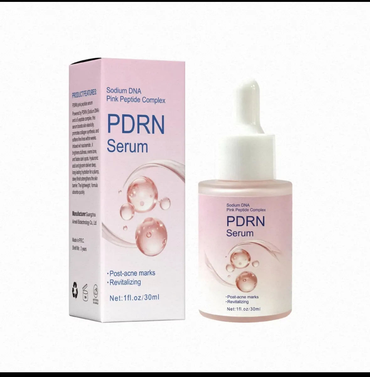 PDRN精華 PDRN Serum30ml 主要成分：DNA鈉、胜肽複合物