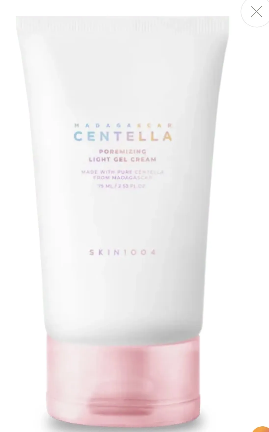 SKIN1004 馬達加斯加積雪草毛孔清爽凝膠乳霜75ML