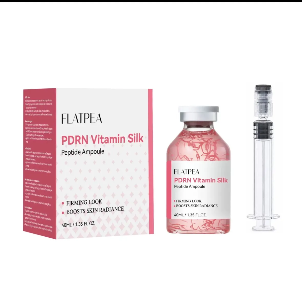 FLATPEA‑PDRN维他命蚕丝胜肽安瓶 容量：40ml