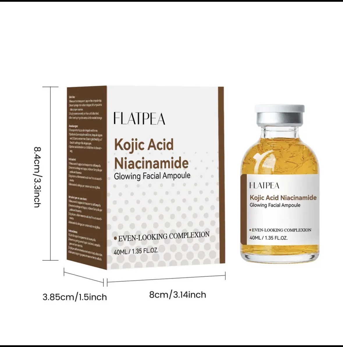 FLATPEA 曲酸煙醯胺亮膚安瓶 容量：40ml