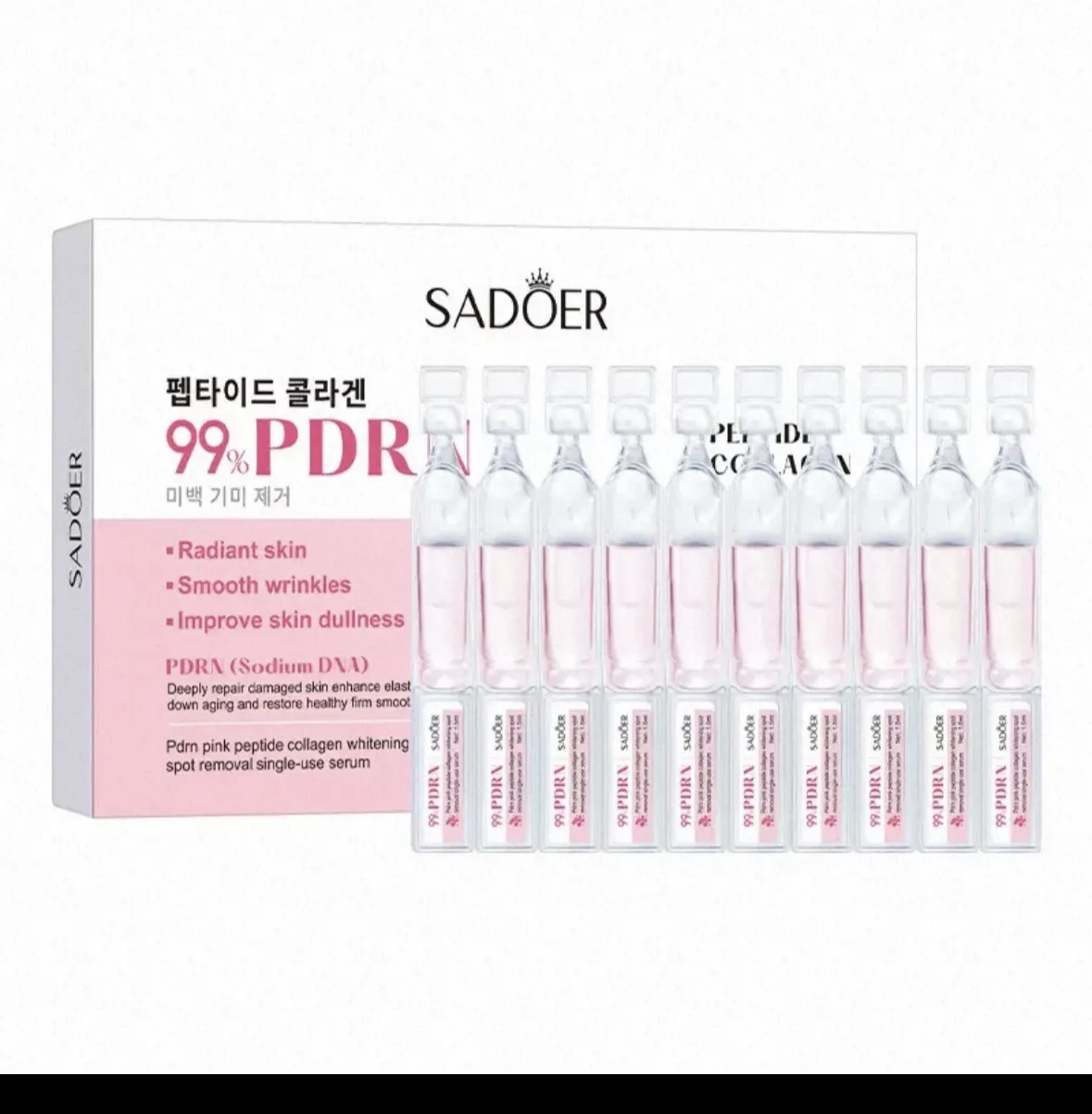✨SADOER PDRN三文鱼次拋精華 单支獨立包装｜乾淨卫生1.5Mlx10支